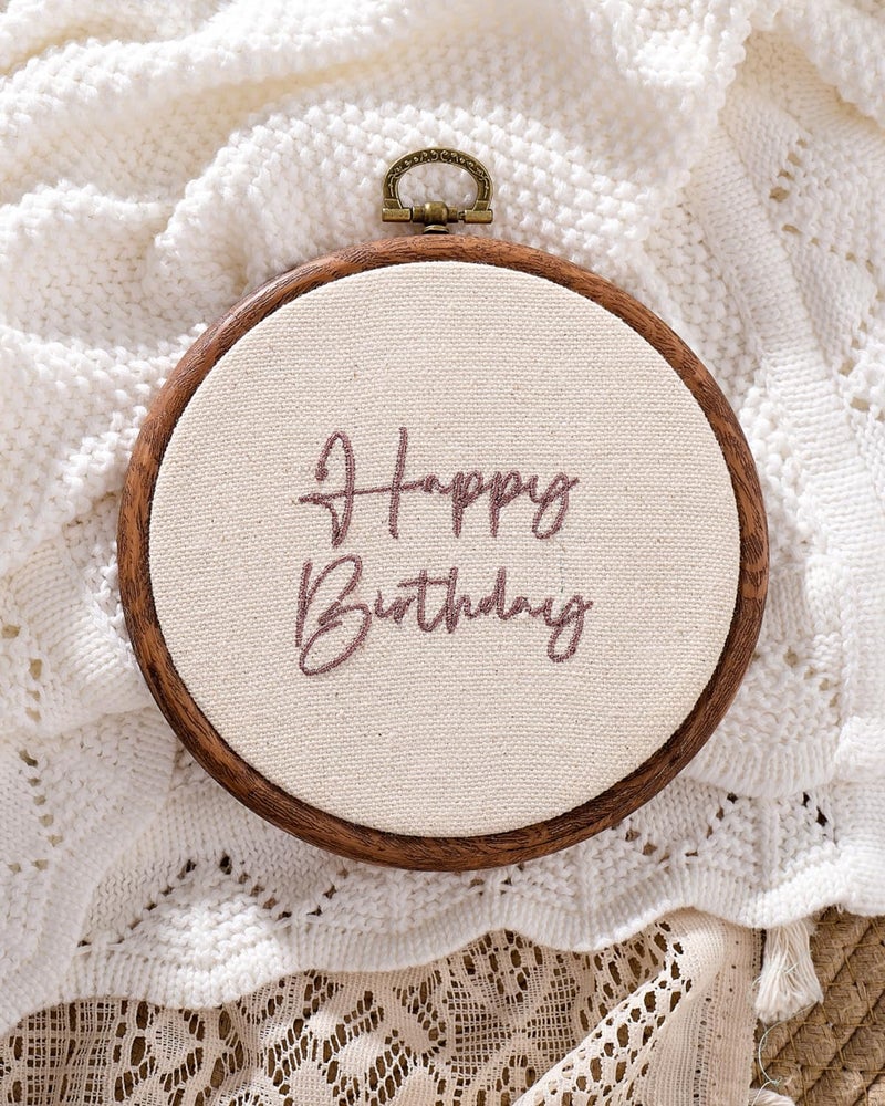 LIWOFLY Baby Monthly Milestone Markers Disc, Happy Birthday Decoration for Infant Room, Wooden Announcement Sign, Birthday Signs, Shower Gift, Reusable Photo Props (Small Brown Text) - Image 2